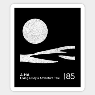 Living a Boy's Adventure Tale / Minimalist Graphic Artwork Design Sticker